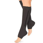 Graduated Compression Socks 20–30 mmHg Side Zipper & Open-Toe