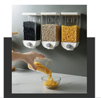 Grain & Cereal Dispenser Airtight Easy-Press & Transparent