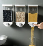 Grain & Cereal Dispenser Airtight Easy-Press & Transparent