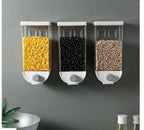 Grain & Cereal Dispenser Airtight Easy-Press & Transparent