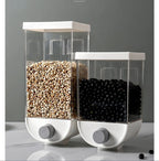 Grain & Cereal Dispenser Airtight Easy-Press & Transparent