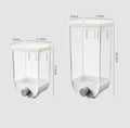 Grain & Cereal Dispenser Airtight Easy-Press & Transparent