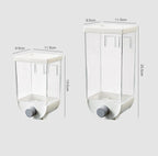 Grain & Cereal Dispenser Airtight Easy-Press & Transparent