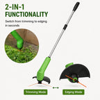 Grass Trimmer Cordless Rechargeable Precision Head & Steel Blade