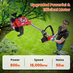 Grass Trimmer Cordless Wheeled 200-Min Runtime