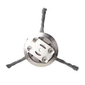 Grass Trimmer Head Stainless Steel Wire 6 Inch Battery Compatible