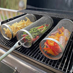 Grill Basket 360 Degree Rotating Stainless Steel
