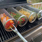 Grill Basket 360 Degree Rotating Stainless Steel