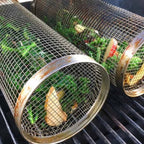 Grill Basket 360 Degree Rotating Stainless Steel