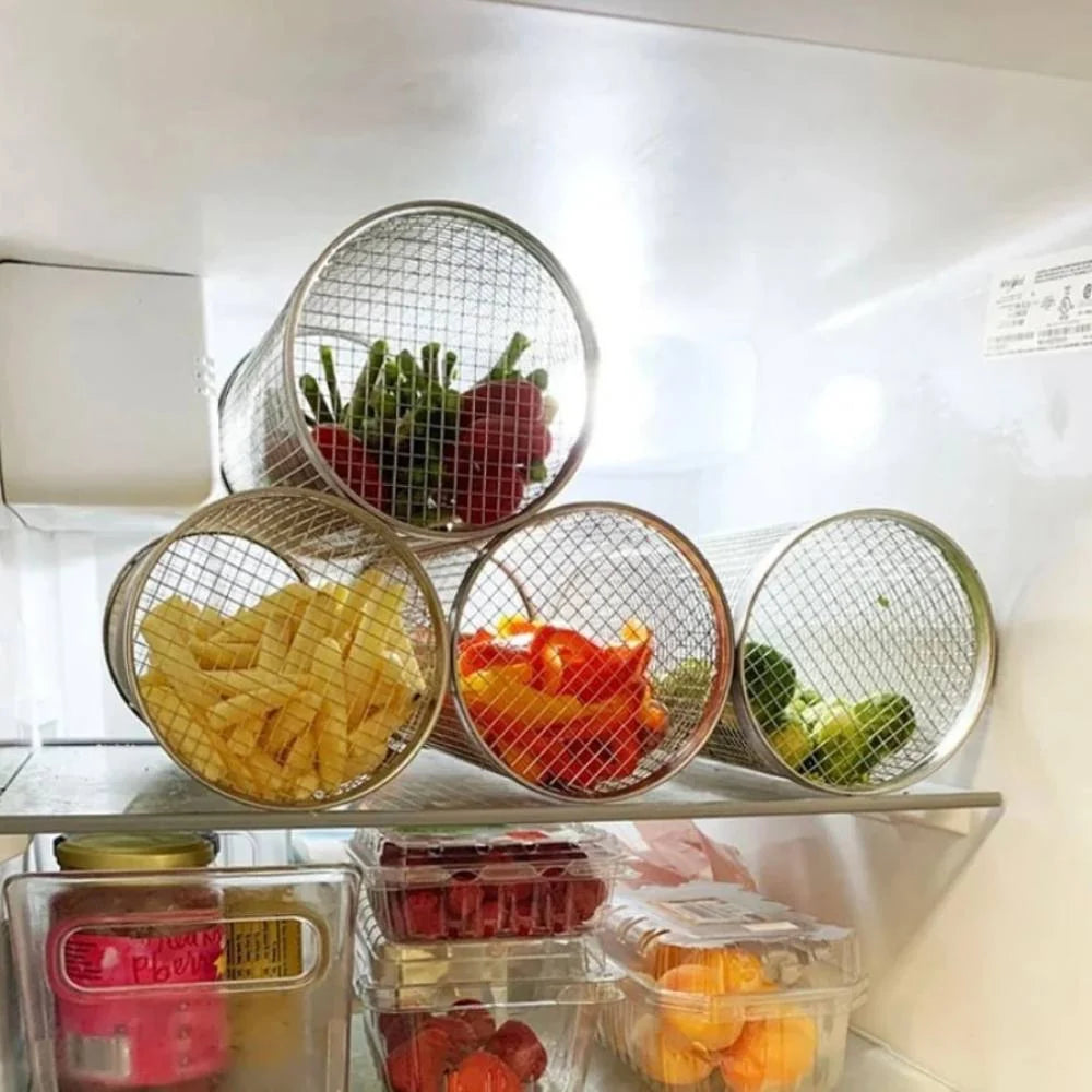 Grill Basket 360 Degree Rotating Stainless Steel