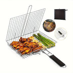 Grill Basket Foldable Non-Stick & Stainless Steel