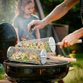 Grill Basket Perforated Stainless Steel Raised Edges