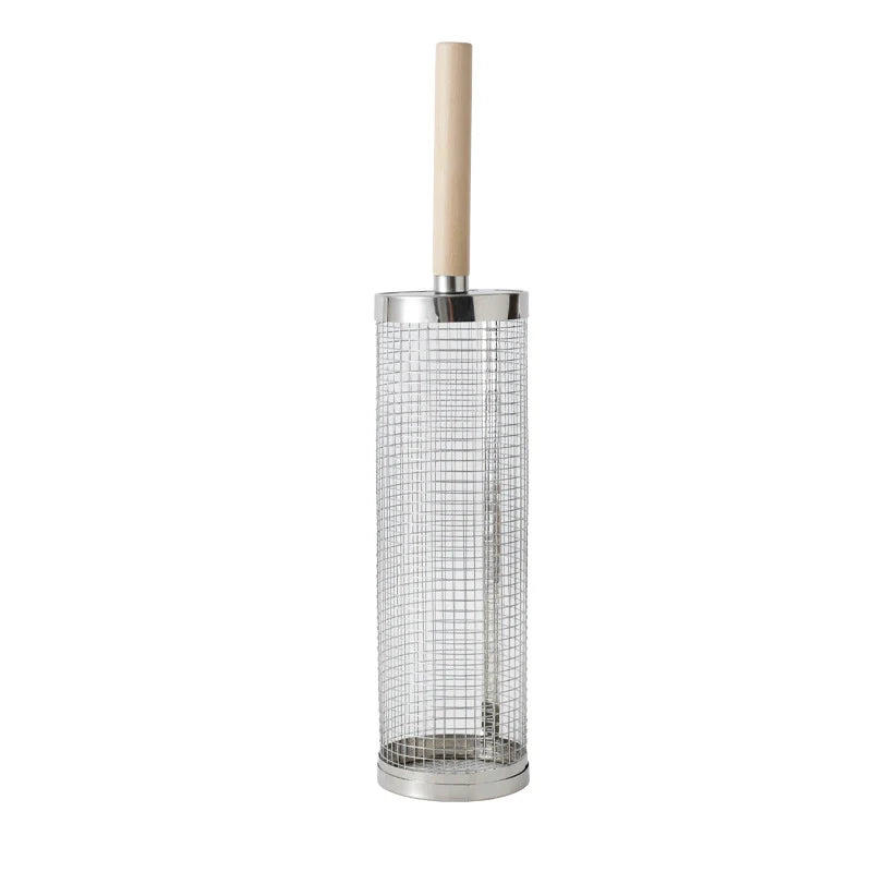 Grill Basket Perforated Stainless Steel Raised Edges