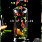 Grill Basket Rotating Cylindrical 304 Stainless Steel
