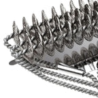 Grill Brush Bristle-Free Stainless Steel Ergonomic Handle 17 Inch