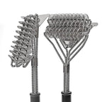 Grill Brush Bristle-Free Stainless Steel Ergonomic Handle 17 Inch