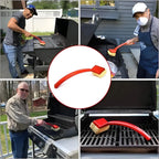 Grill Brush Bristle-Free Steam-Assisted Long Handle