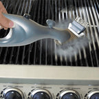 Grill Brush Steam Cleaning Stainless Steel Bristles Ergonomic Handle