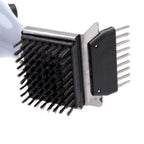 Grill Brush Steam Cleaning Stainless Steel Bristles Ergonomic Handle