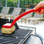 Grill Brush Steam-Powered Bristle-Free Pad & Long Handle