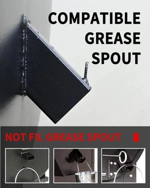 Grill Grease Collector Enclosed Fitted Lid Reusable Liner
