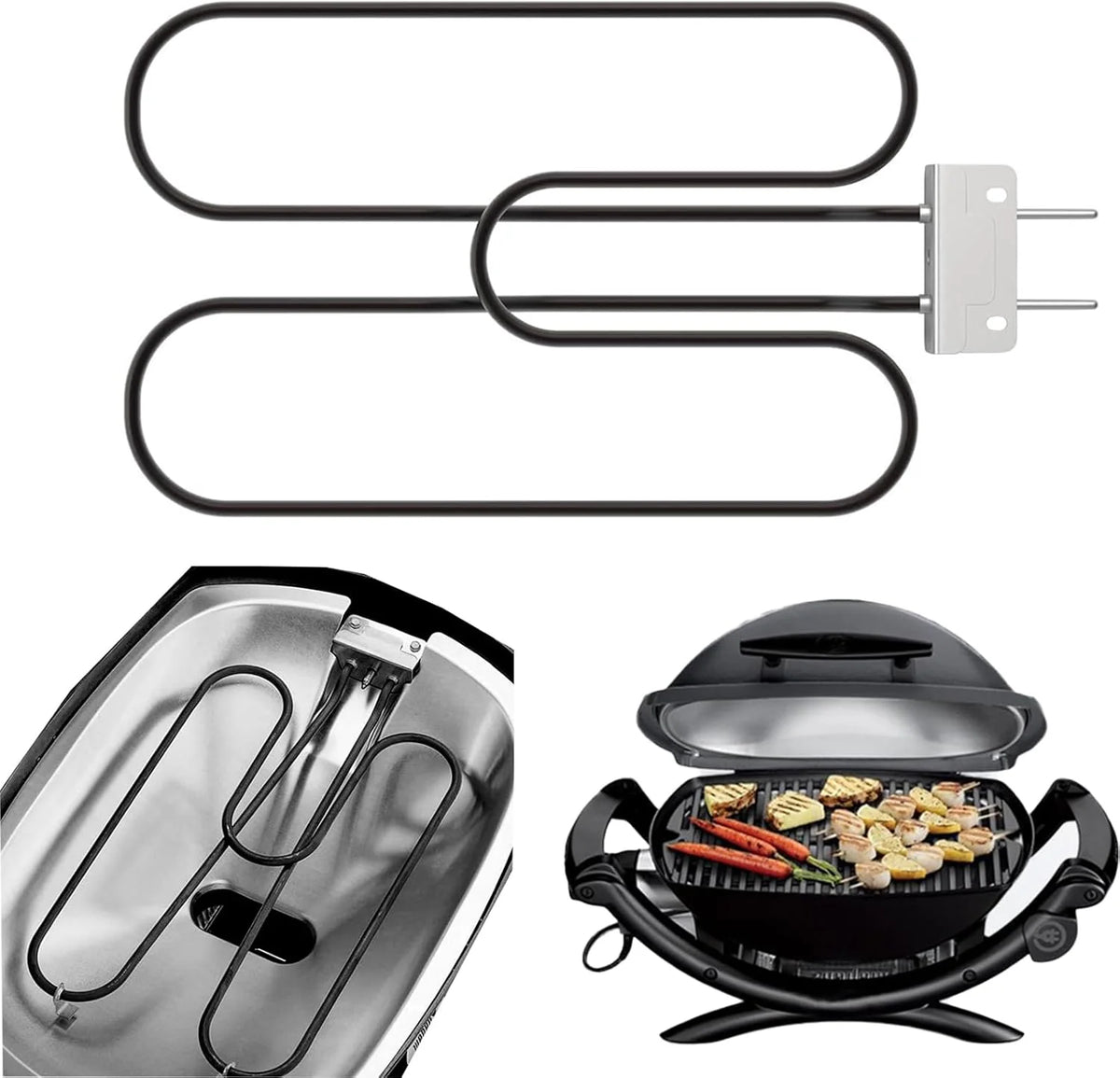Grill Heating Coil Stainless Steel 2200W