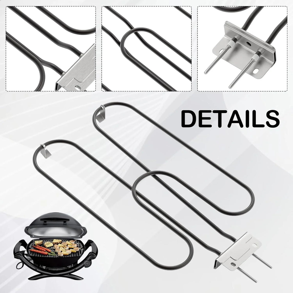 Grill Heating Coil Stainless Steel 2200W