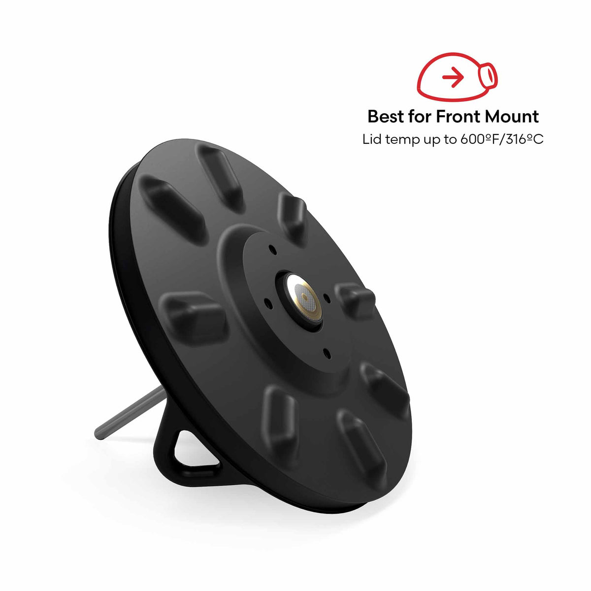 Grill Mount Magnetic Aerogel Heat Shield & Sensor Clip