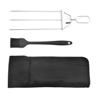 Grill Skewers Three-Prong Stainless Steel & Ergonomic Handle