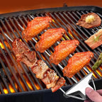 Grill Skewers Triple Prong Stainless Steel Easy Release