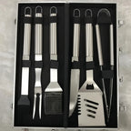 Grill Tool Set Stainless Steel Ergonomic Handles & Carrying Case