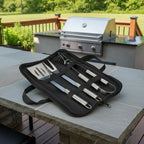 Grill Tool Set Stainless Steel Heat-Resistant Portable Case