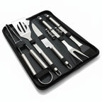 Grill Tool Set Stainless Steel Heat-Resistant Portable Case