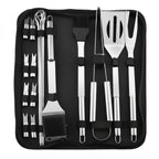 Grill Tool Set Stainless Steel Heat-Resistant Portable Case