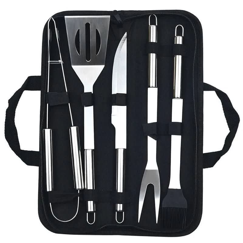 Grill Tool Set Stainless Steel Heat-Resistant Portable Case