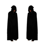 Grim Reaper Costume Glowing Red Eyes & Glow Skeleton Gloves