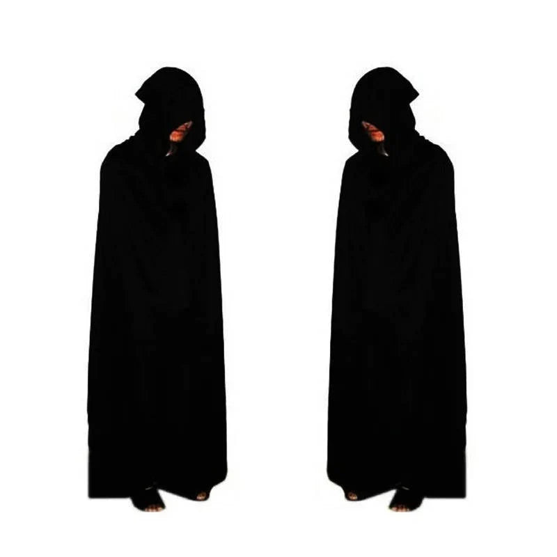 Grim Reaper Costume Glowing Red Eyes & Glow Skeleton Gloves