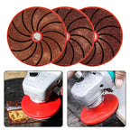 Grinding Disc Set 3-Piece 50/100/200 Grit Vibration-Dampening