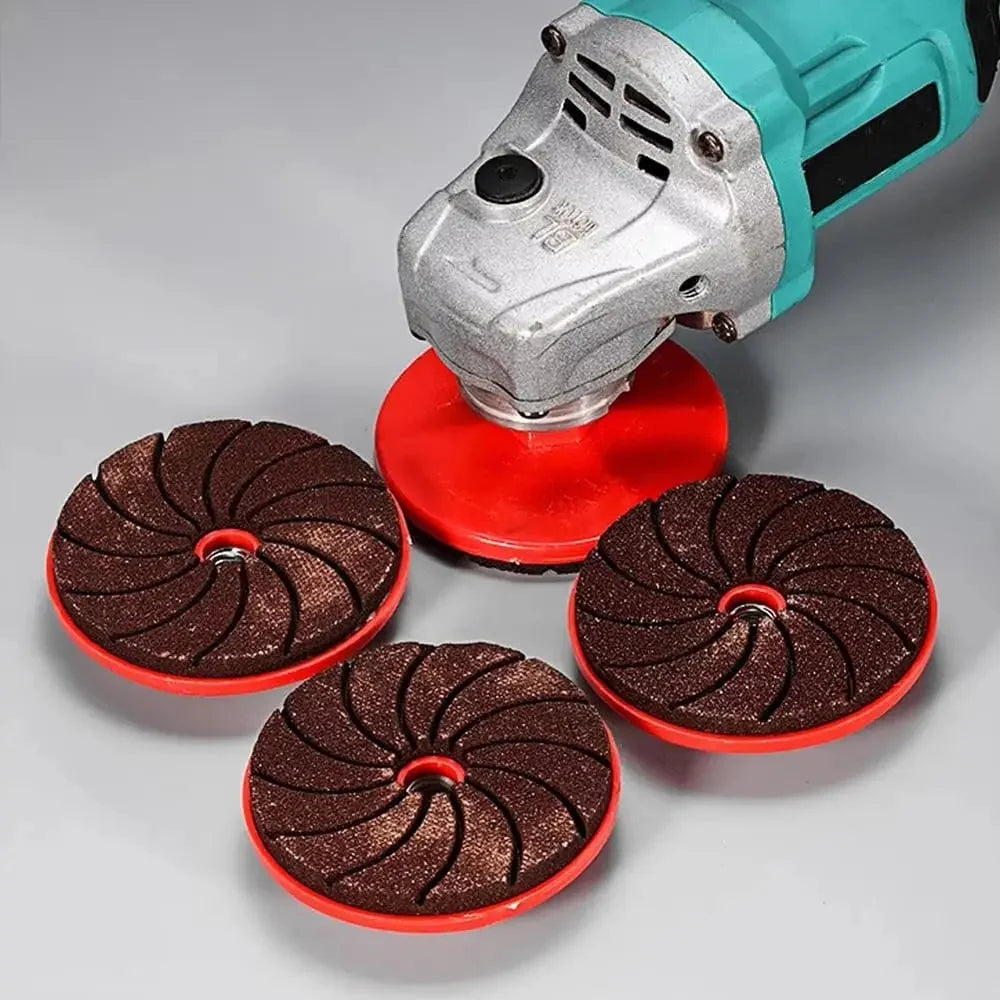 Grinding Disc Set 3-Piece 50/100/200 Grit Vibration-Dampening