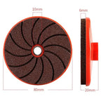 Grinding Disc Set 3-Piece 50/100/200 Grit Vibration-Dampening