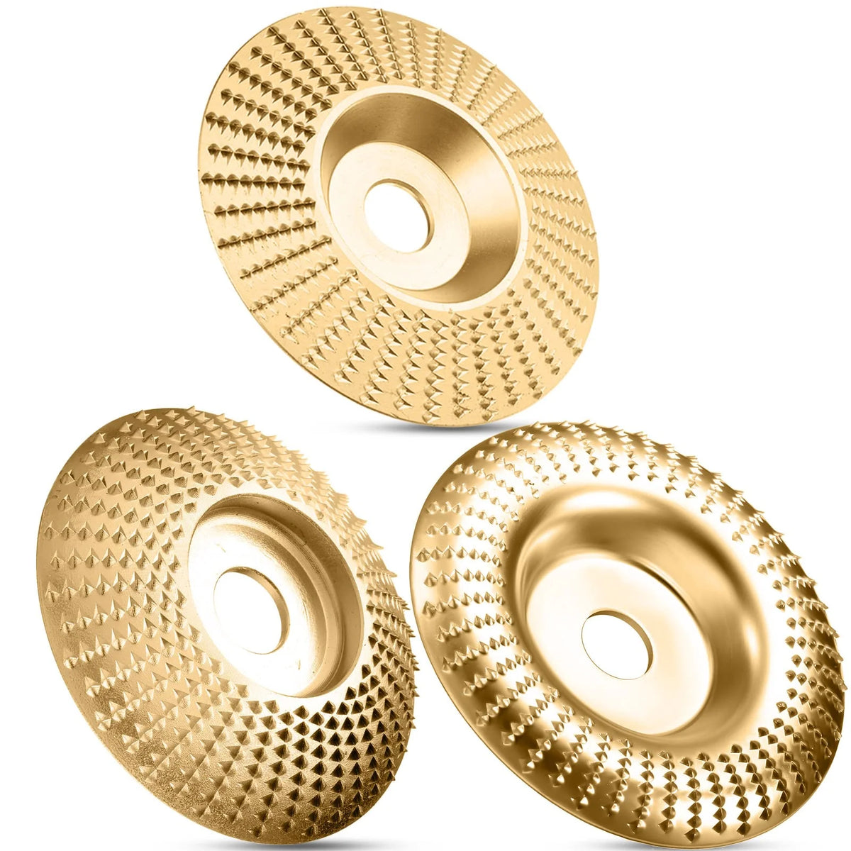 Grinding Disc Set Tungsten Carbide 3-Piece 5/8 In Bore