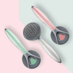 Grooming Comb Floating Brush & Stainless Steel Teeth