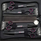 Grooming Scissors Set of 4 Stainless Steel Ergonomic Handles
