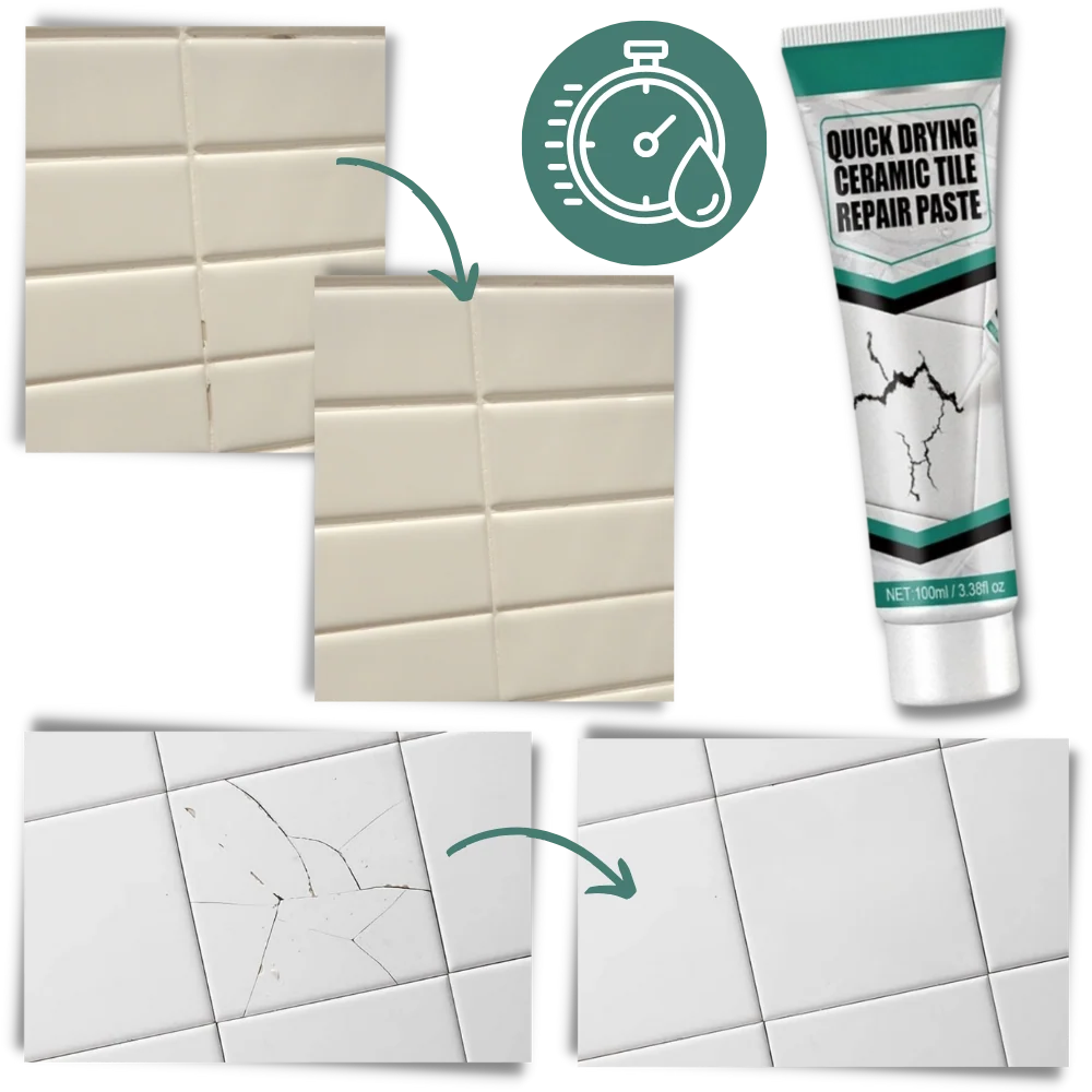 Grout Repair Kit Waterproof Fast-Drying Spatula & Sandpaper