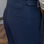 Gurkha Trousers High Waist & Double Buckles Straight Fit