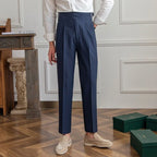 Gurkha Trousers High Waist & Double Buckles Straight Fit