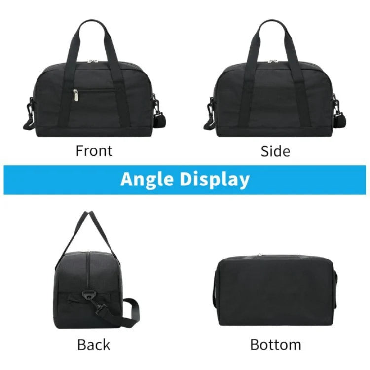 Gym Duffel Bag Water-Resistant Multiple Pockets & Adjustable Strap
