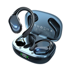 Gym Earbuds Secure-Fit Earhooks 80-Hour Battery