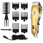 Hair & Beard Clippers Cordless Ceramic Blades USB Rechargeable