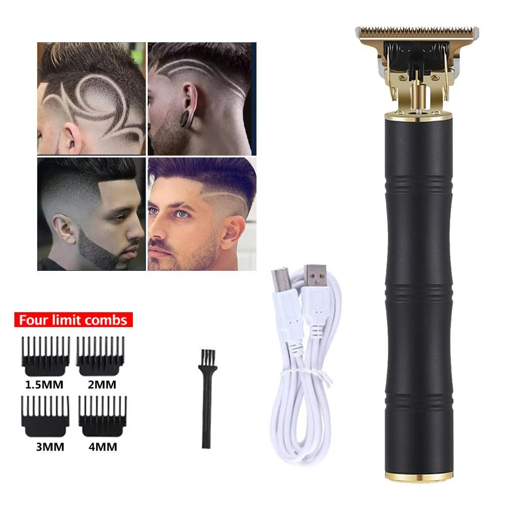 Hair & Beard Trimmer Cordless Rechargeable T-Blade Precision